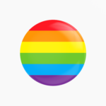 Pin badge LGBTQ flag