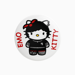 pin badge emo kitty