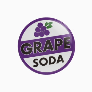 pin badge Grape Soda