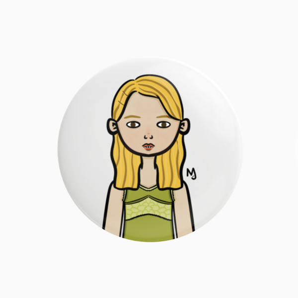 Pin badge Cassie from Skins
