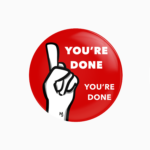 pin badge You're done tiktok