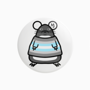 fat rat with striped shirt