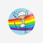 Rainbow sheep ballerina